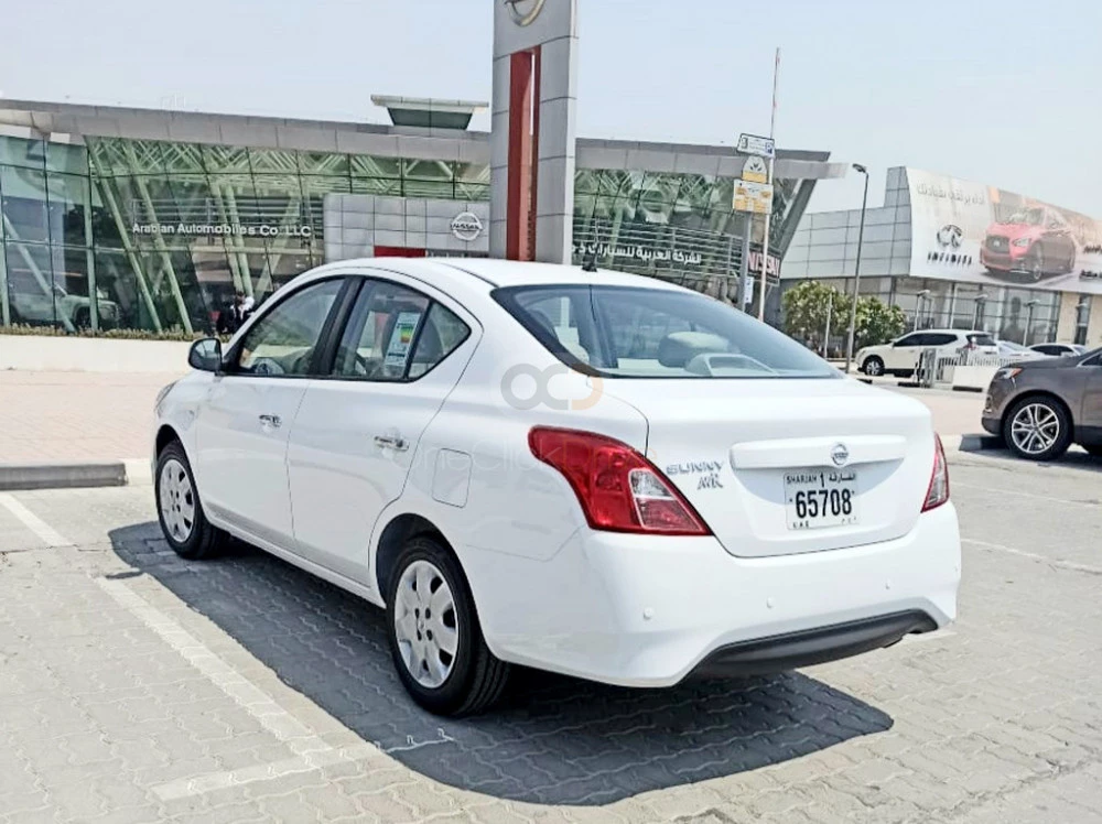 White Nissan Sunny 2022 for rent in Dubai 7